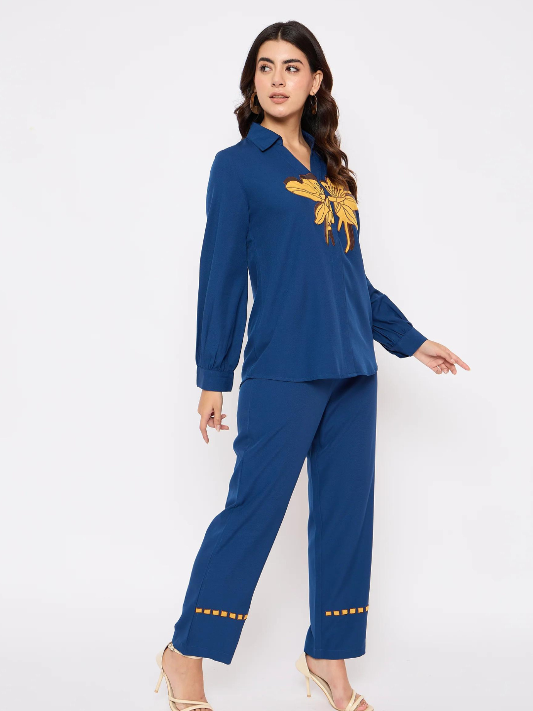 Royal Blue Patch Work Co-ord Set