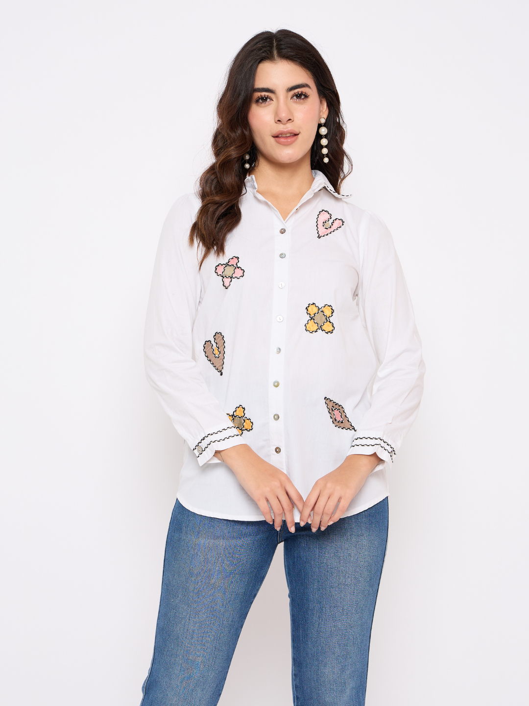 Classic White Embroidered shirt